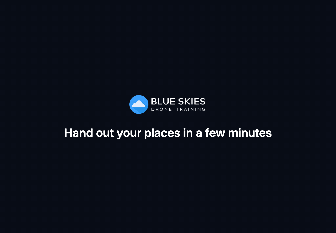 Hand out your places in a few minutes: add each learner's name and email and see how many places are still to fill.
